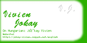 vivien jokay business card